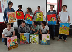 Workshop naaktmodel schilderen in Knokke, België